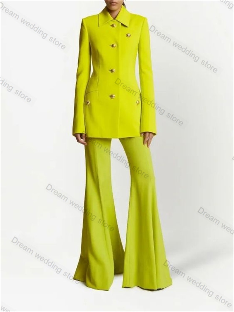 Women Formal Wear Tailor - 女性のためのフォーマルなスーツ,オフィスの女性のスーツ,ジャケットとフレアパンツ,結婚式のドレス,カスタムメイドのブレザー,コットンパンツセット,2個