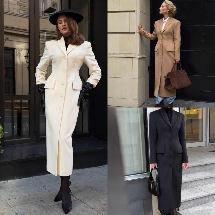 Women Formal Wear Coat - 上品なレディースウールコート、1着、シングルブレスト、フォーマルな場、晩餐会、パーティー、ビジネス、オフィスに最適、カスタムメイド可能。