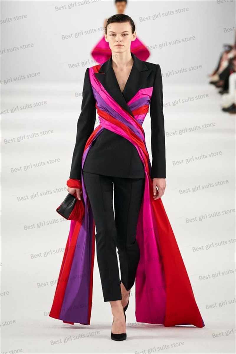 Women Formal Wear Coat - 女性のためのカラフルなストラップ付きのウェディングドレス,カスタムメイドのジャケット
