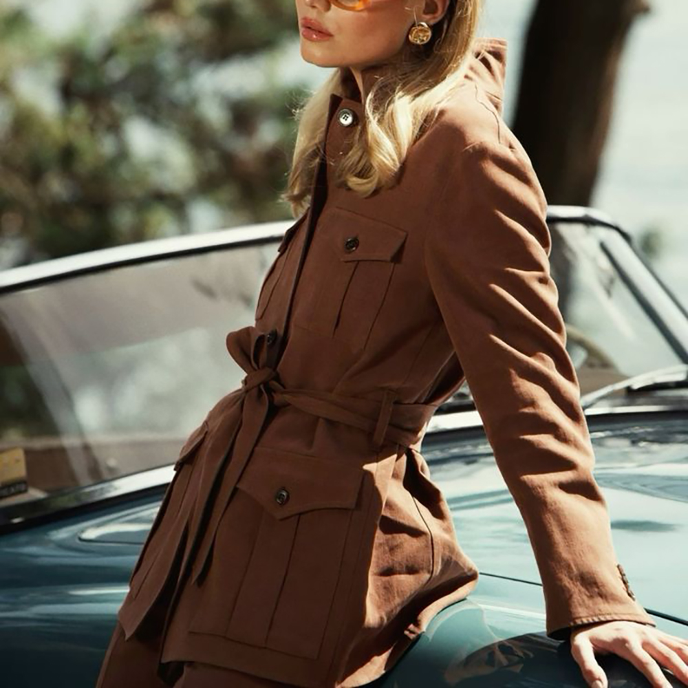 Women Formal Wear Look - スリムフィット レディース 新作 ツーピース パンツスーツ オフィス