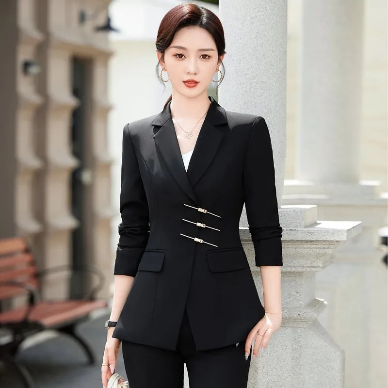 女性用2ピースフォーマルブレザー,ジャケットとパンツスーツ, - Women'S Formal Wear Pants Suit のレビューと価格