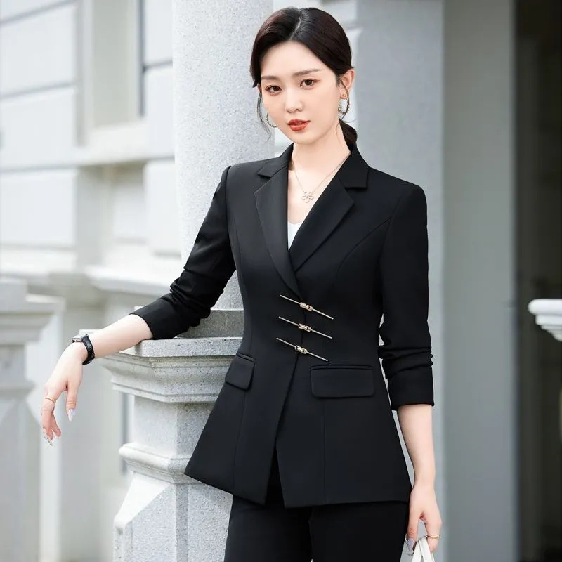女性用2ピースフォーマルブレザー,ジャケットとパンツスーツ, - Women'S Formal Wear Pants Suit のレビューと価格
