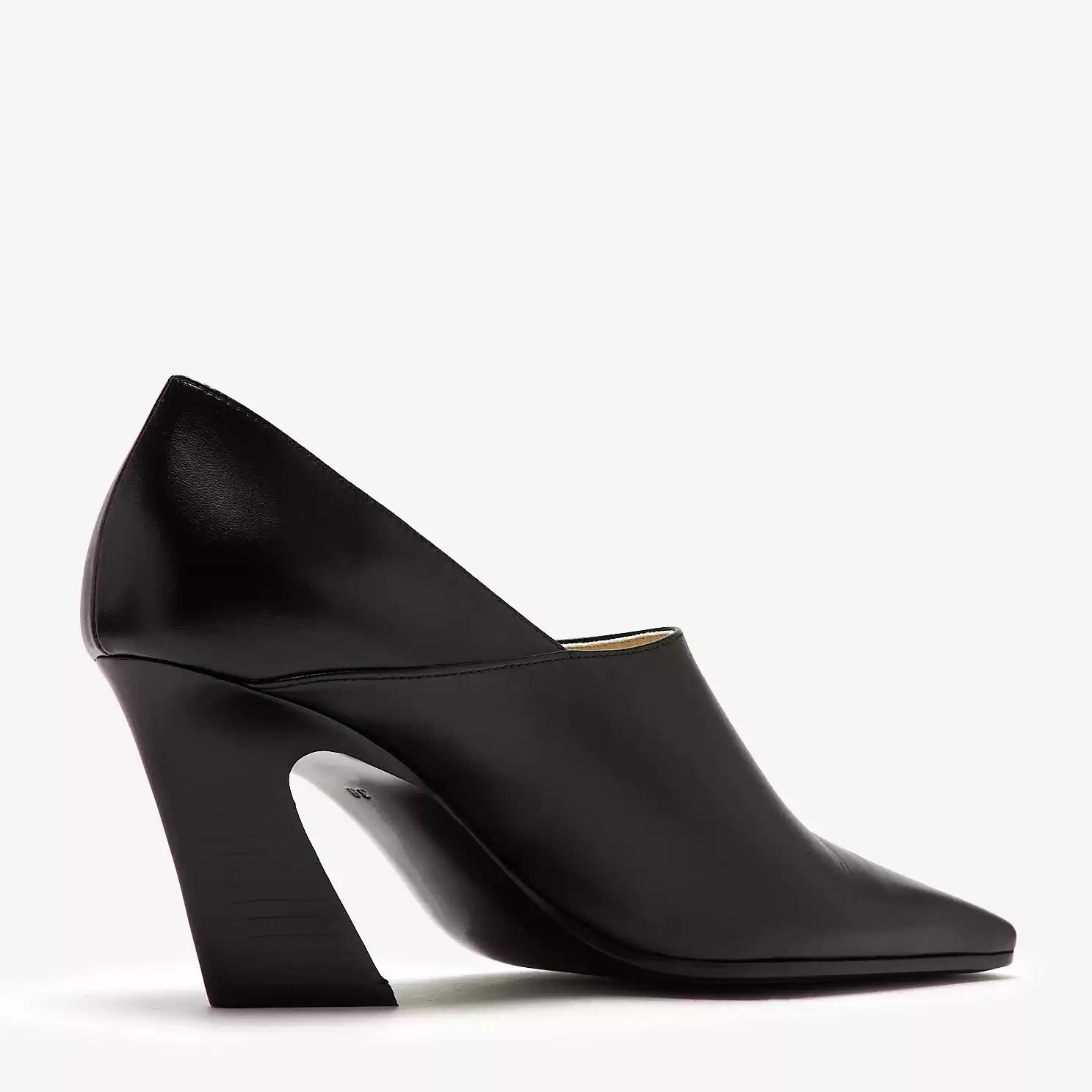 レディース ブラック レザー スクエアトゥ ブロックヒール  - Formal Wear Women'S Loafers のレビューと価格