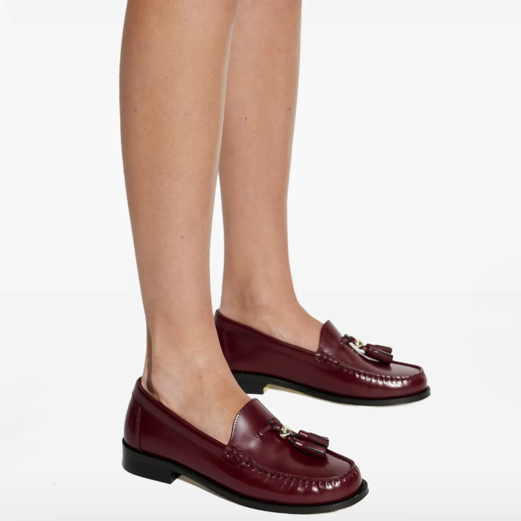 レディース パテントレザー タッセルローファー スリッポン  - Formal Wear Women'S Loafers のレビューと価格