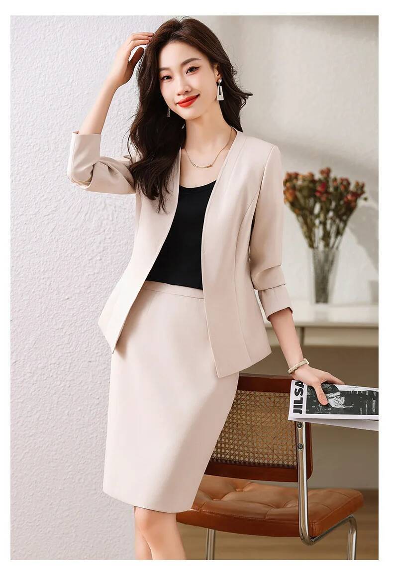 スカートとジャケット付きのフォーマルな女性用ビジネススーツ  - Women Formal Wear With Blazer のレビューと価格