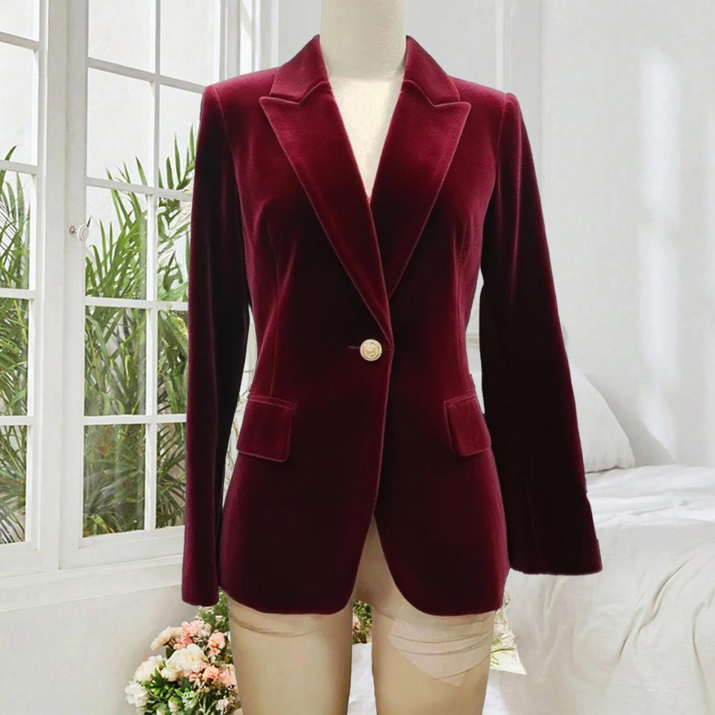ベルベット大サイズ女性プロムピークドラペルレディオフィスタキ - Women Formal Wear With Blazer のレビューと価格