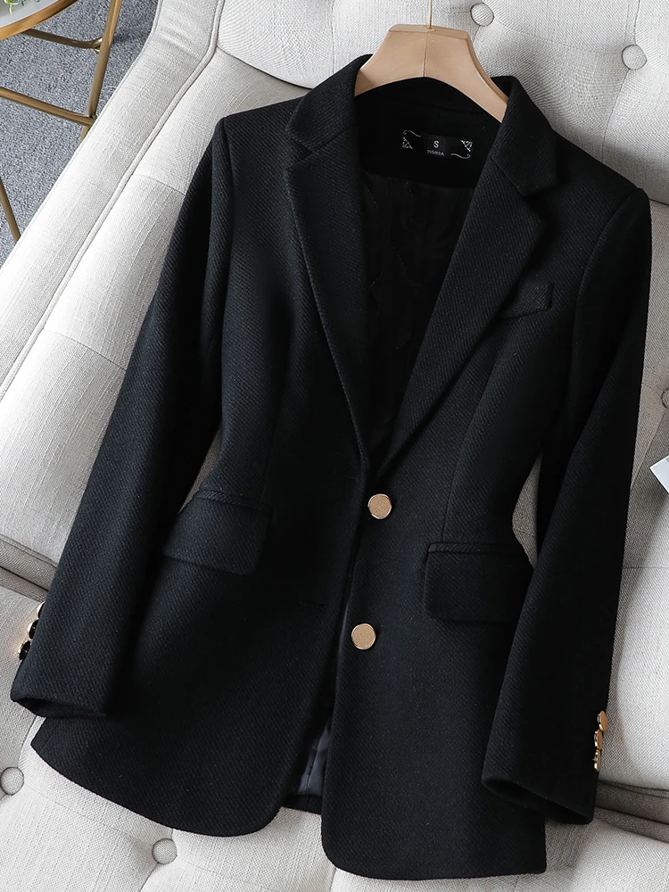 ファッションレディースブレザー女性用グリーンブラックカーキ長 - Women Formal Wear With Blazer のレビューと価格