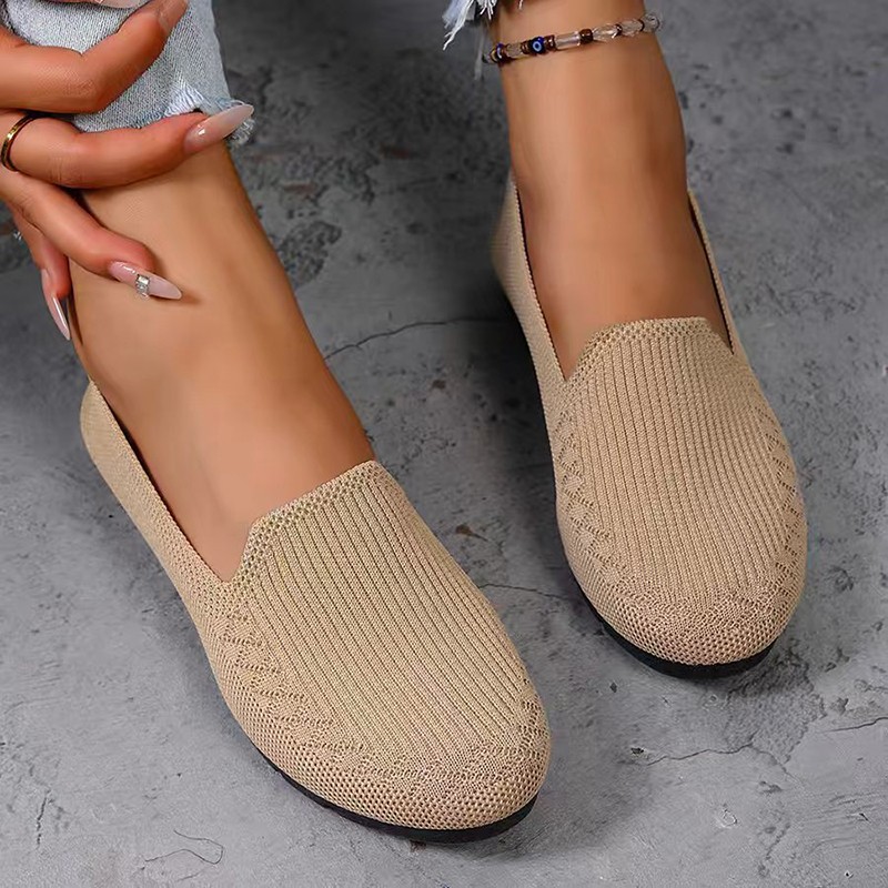 女性のニットローファー軽量アンチスリップ女性フラットシューズ - Formal Wear Women'S Loafers のレビューと価格
