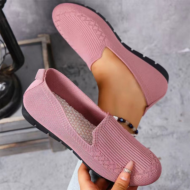 女性のニットローファー軽量アンチスリップ女性フラットシューズ - Formal Wear Women'S Loafers のレビューと価格