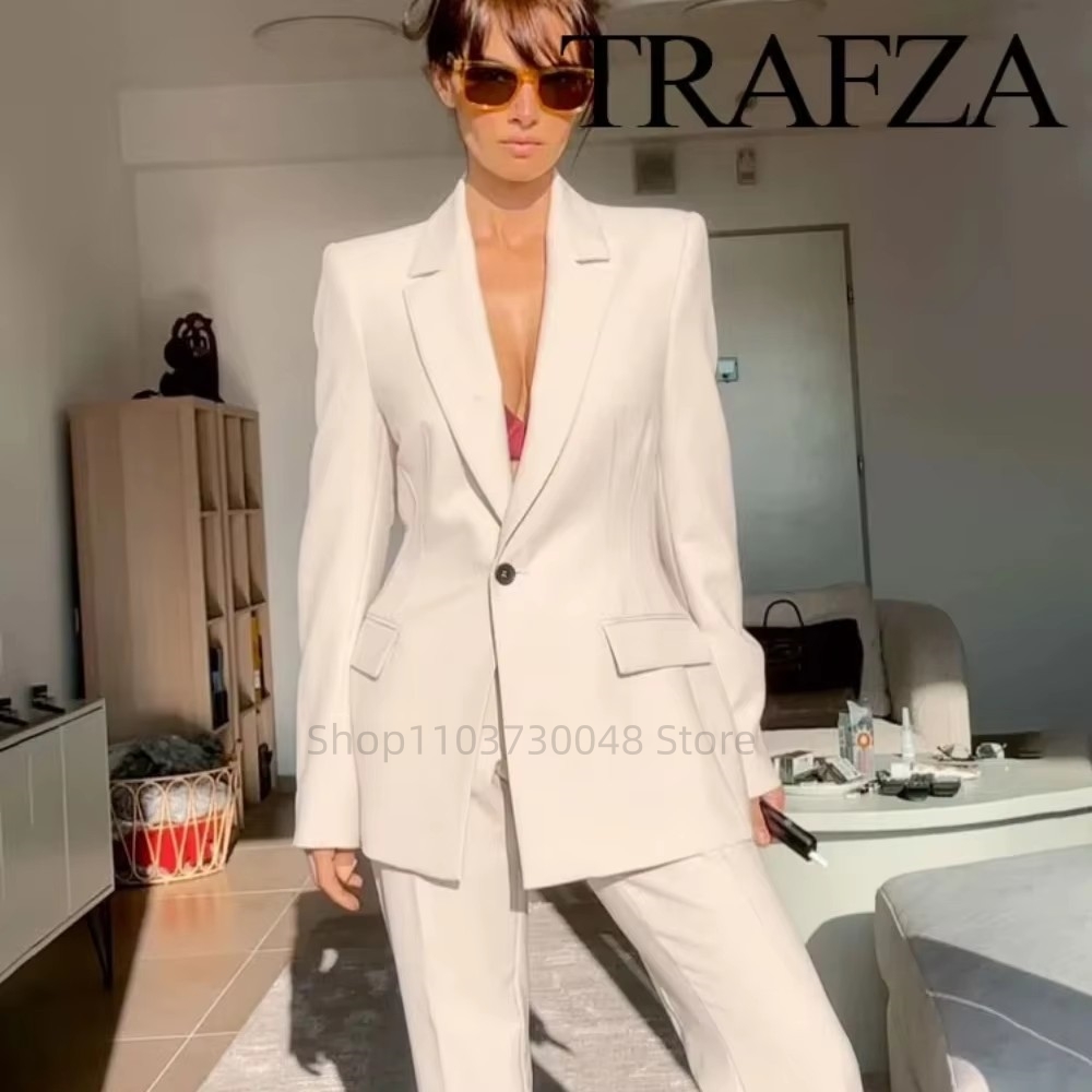 ファッションオフィスレディースブレザーとパンツスーツフォーマ - Women'S Formal Wear Pants Suit のレビューと価格