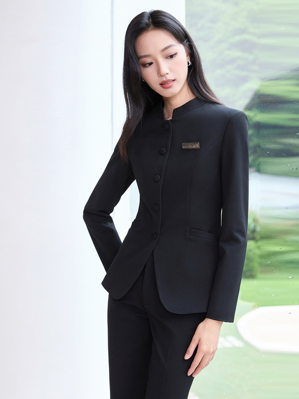 新しい中国風スタンドカラービジネススーツセット女性用ハイエン - High End Women'S Formal Wear のレビューと価格