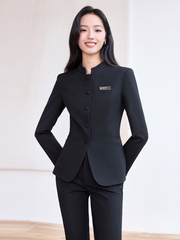 新しい中国風スタンドカラービジネススーツセット女性用ハイエン - High End Women'S Formal Wear のレビューと価格